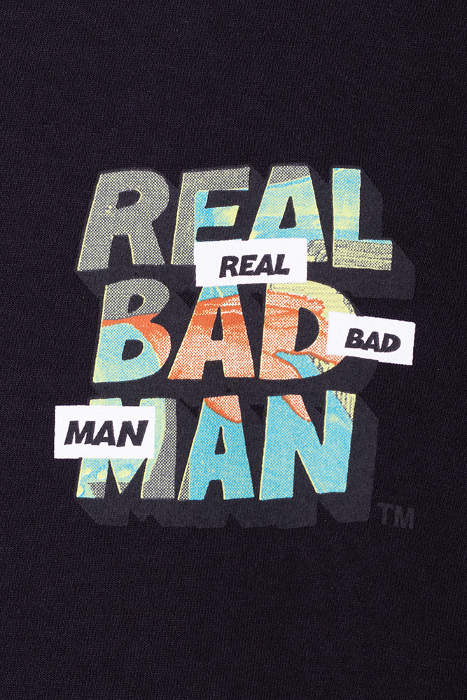 Real Bad Man Piano Man Longsleeve Black - BONKERS