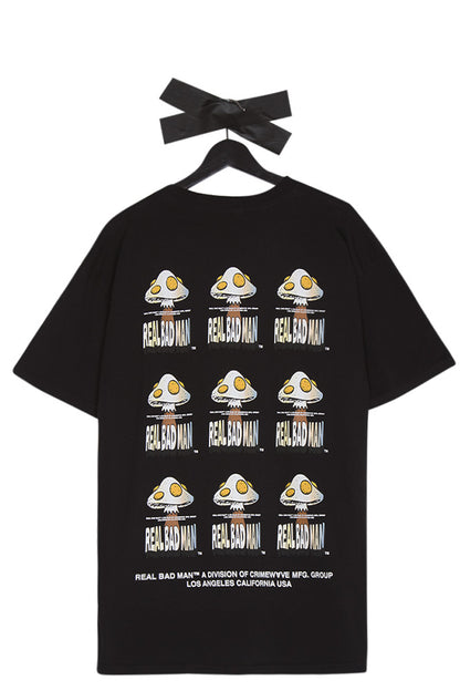 Real Bad Man Shrooms T-Shirt Black - BONKERS