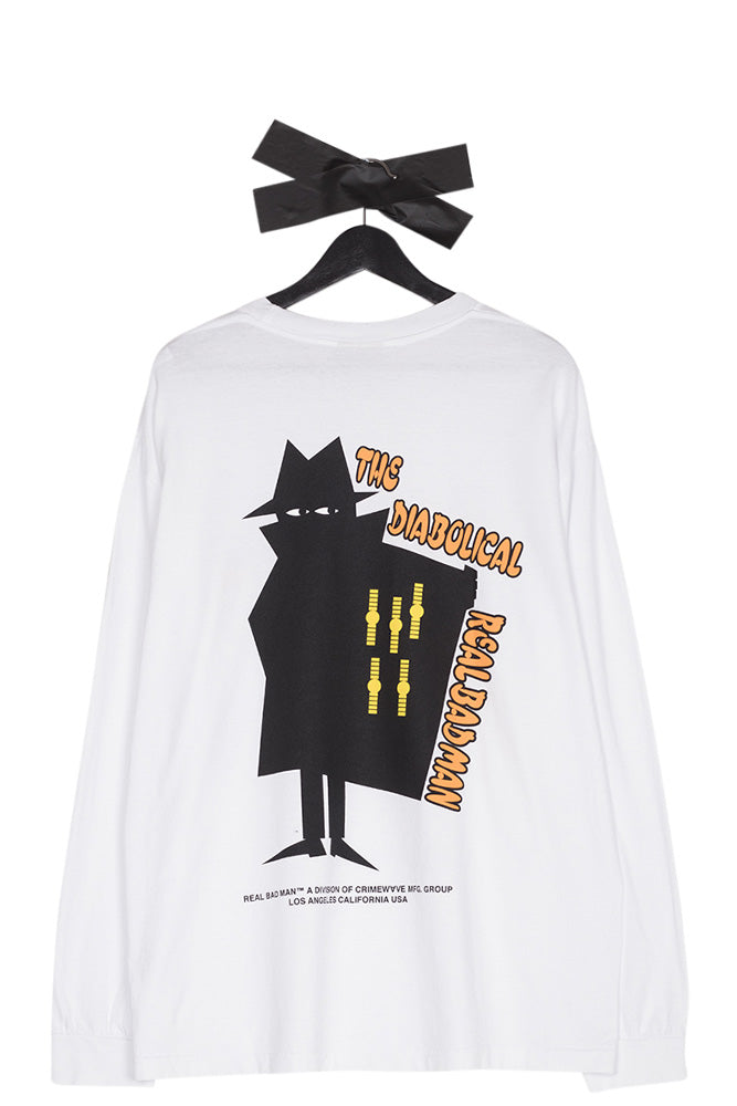 Real Bad Man The Diabolical RBM Longsleeve White - BONKERS