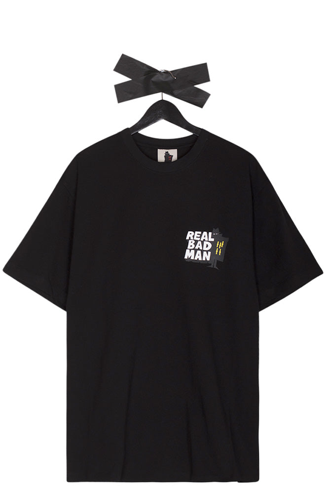 Real Bad Man Who Goes There T-Shirt Black - BONKERS