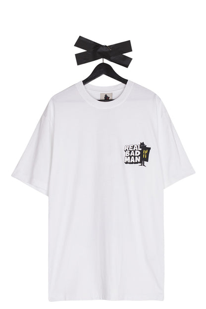 Real Bad Man X Gramicci Future Days T-Shirt White - BONKERS