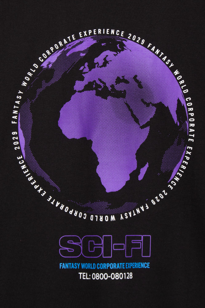 Sci-Fi Fantasy Corporate Experience T-Shirt Black - BONKERS