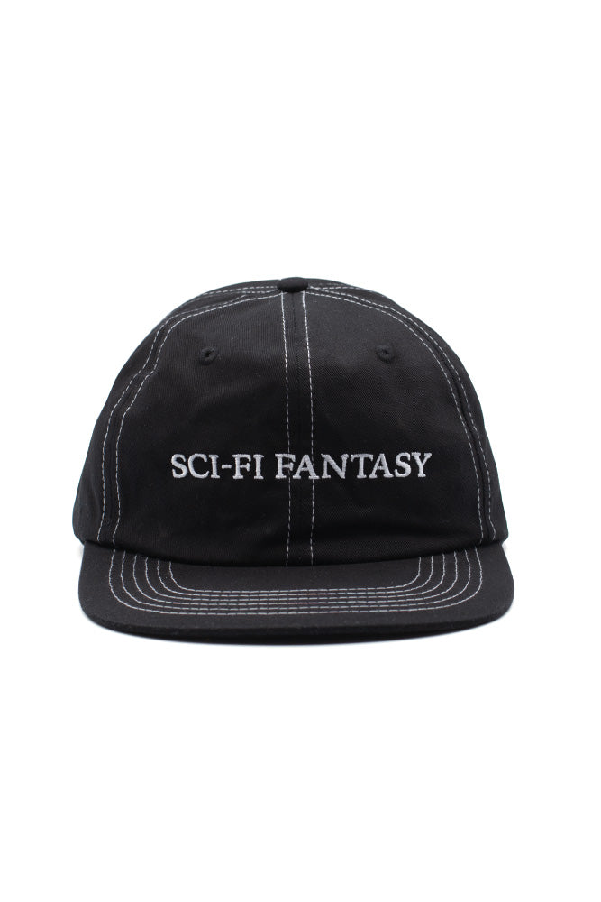 Sci-Fi Fantasy Flat Logo 6 Panel Cap Black - BONKERS