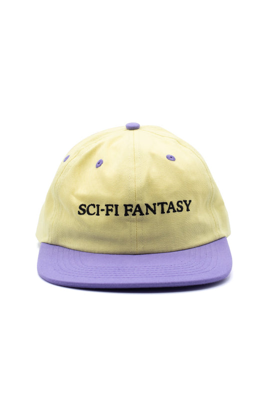 Sci-Fi Fantasy Flat Logo 6 Panel Cap Yellow / Purple - BONKERS