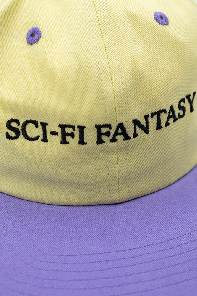 Sci-Fi Fantasy Flat Logo 6 Panel Cap Yellow / Purple - BONKERS