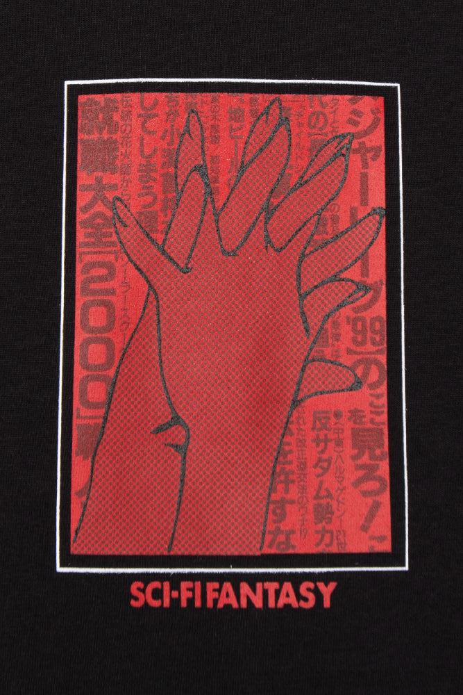 Sci-Fi Fantasy Hands T-Shirt Black - BONKERS