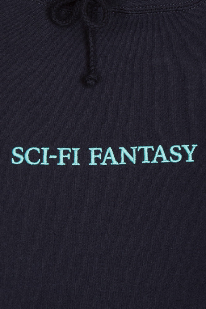 Sci-Fi Fantasy Logo Hoodie Navy - BONKERS