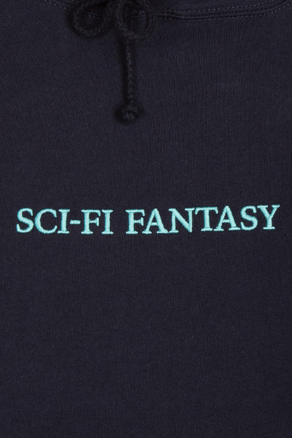 Sci-Fi Fantasy Logo Hoodie Navy - BONKERS