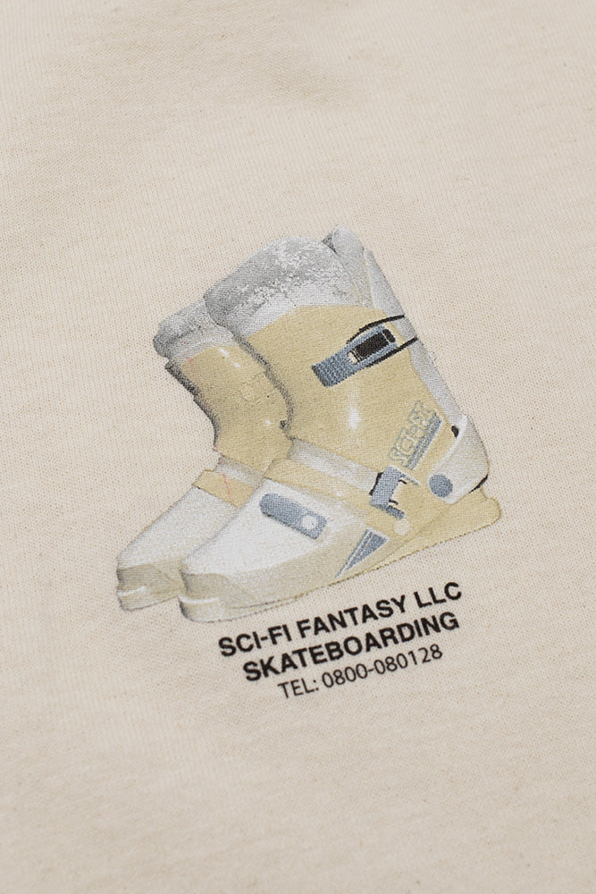 Sci-Fi Fantasy Ski Boot T-Shirt Natural - BONKERS