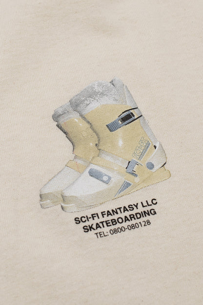 Sci-Fi Fantasy Ski Boot T-Shirt Natural - BONKERS