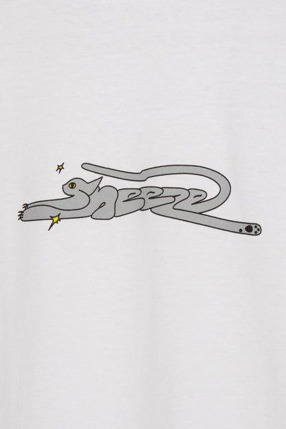 Sneeze Mag Cat T-Shirt White - BONKERS