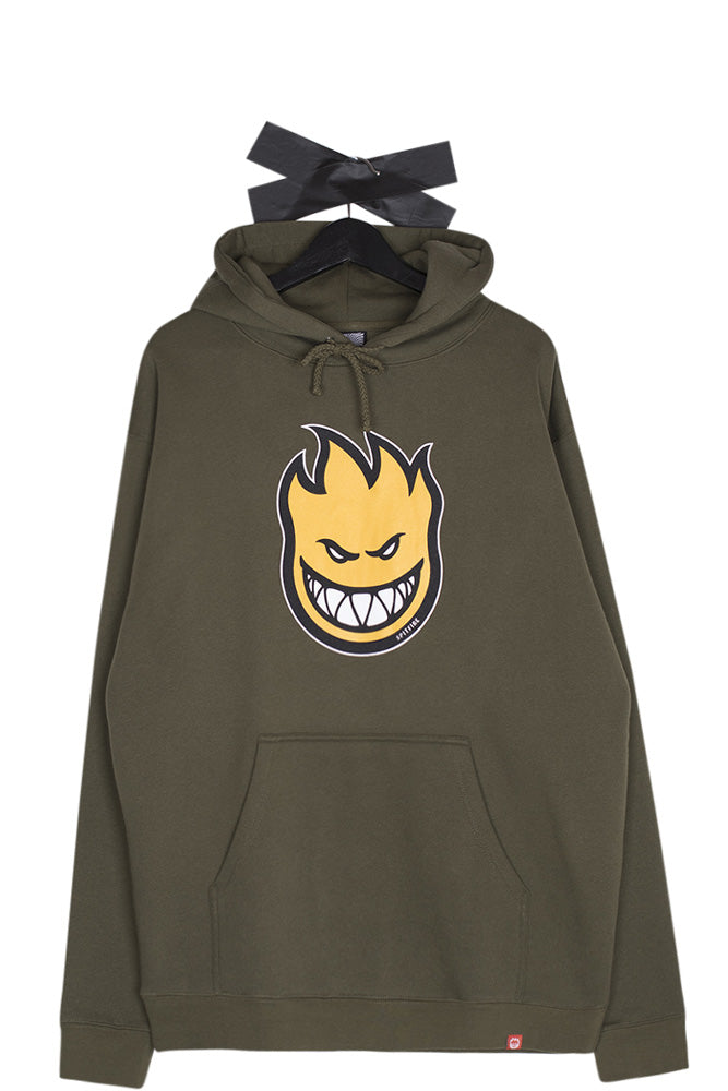 Spitfire Bighead Hoodie Army / Gold - BONKERS