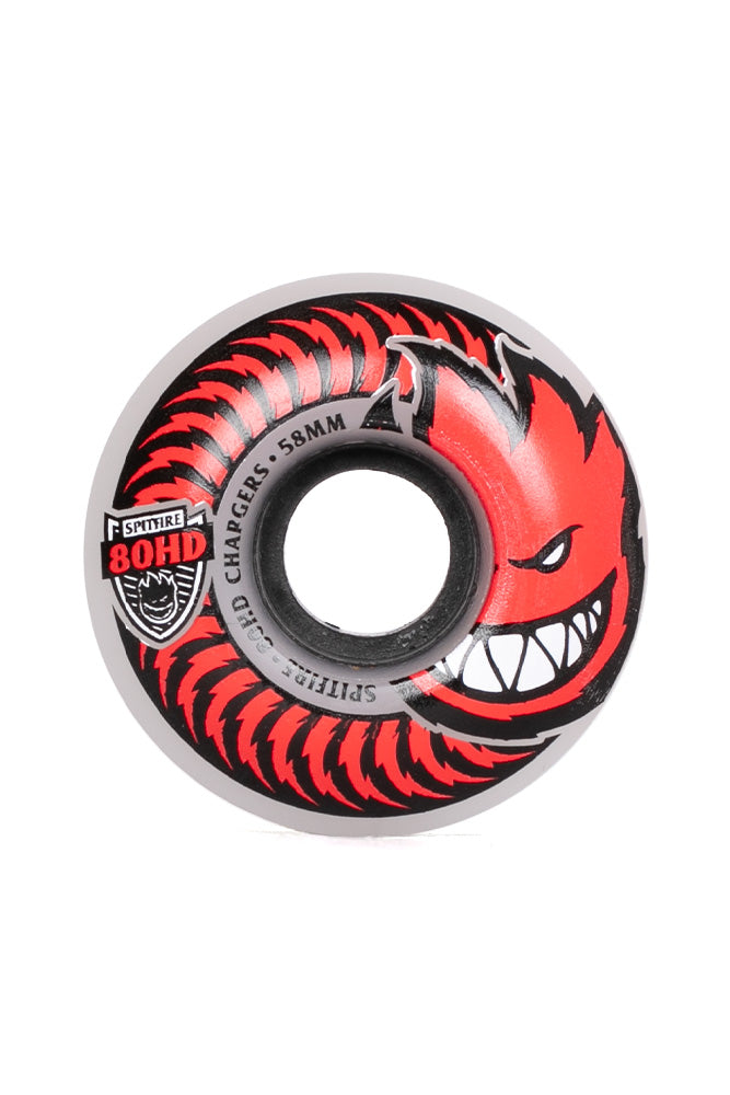 Spitfire Classic Charger Red 58MM 80A Wheels - BONKERS