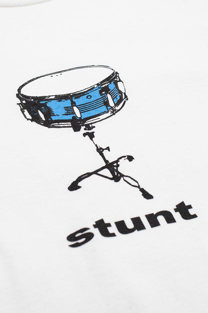 Stunt365 Snare Drum T-Shirt White - BONKERS