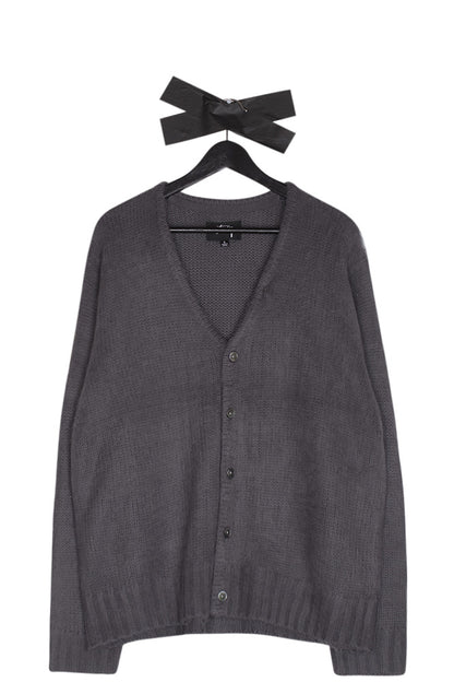 Stussy Brushed Cardigan Charcoal - BONKERS