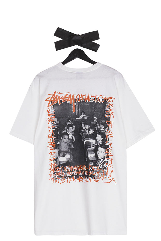 Stussy Classroom T-Shirt White - BONKERS