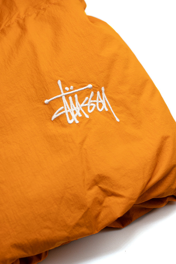 Stussy Nylon Down Puffer Jacket Orange | BONKERS