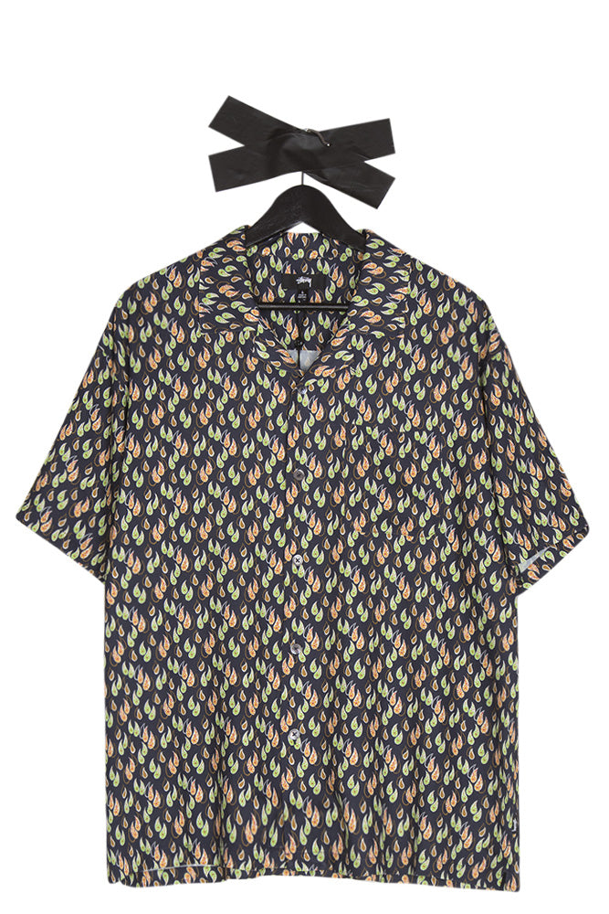 Stussy Paisely Tears Shirt Navy - BONKERS