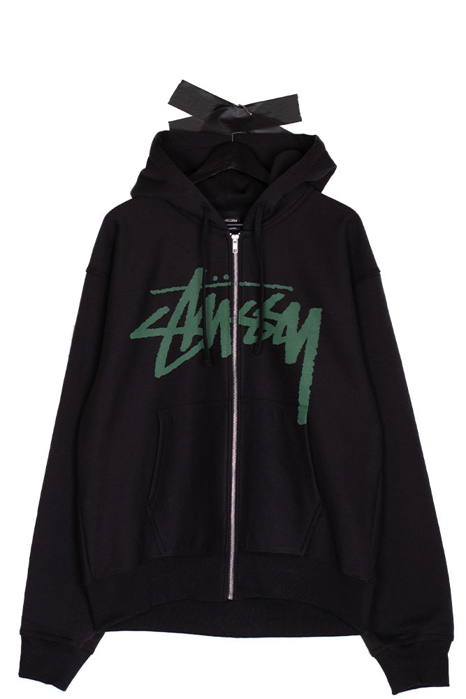 Stussy Venus Zip Hoodie Black - BONKERS