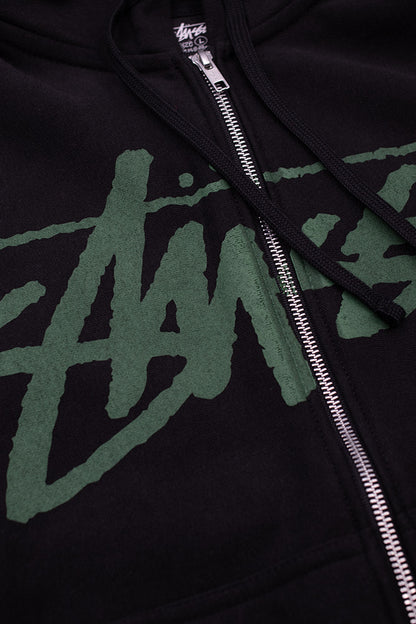 Stussy Venus Zip Hoodie Black - BONKERS