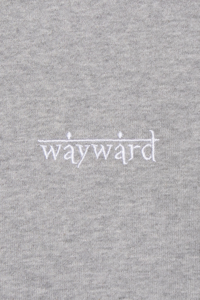 Wayward London Eyes Hoodie Grey Marl - BONKERS