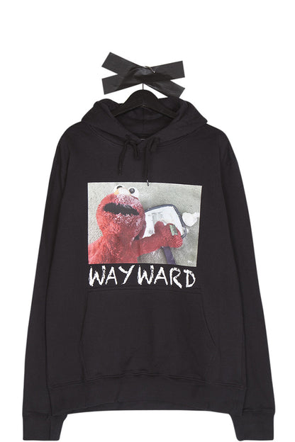 Wayward London Seshame Street Hoodie Black - BONKERS