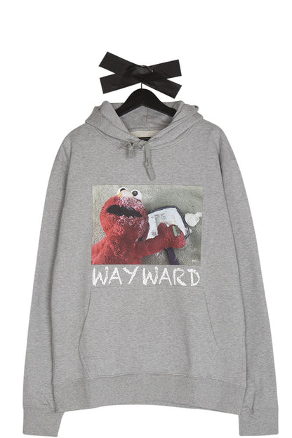 Wayward London Seshame Street Hoodie Grey Marl - BONKERS