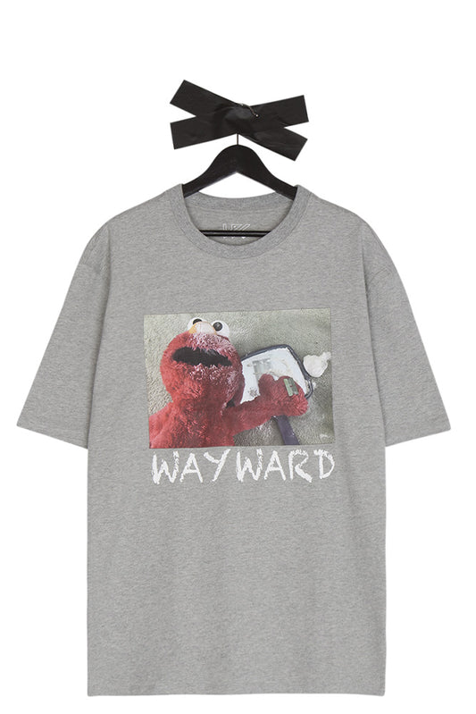 Wayward London Seshame Street T-Shirt Grey Marl - BONKERS